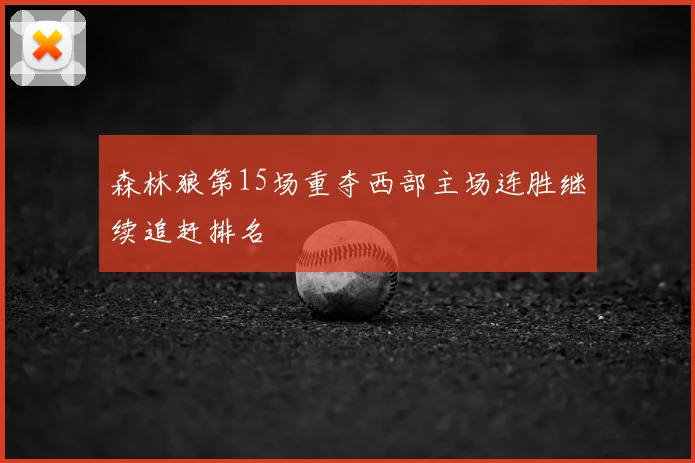 森林狼第15场重夺西部主场连胜继续追赶排名